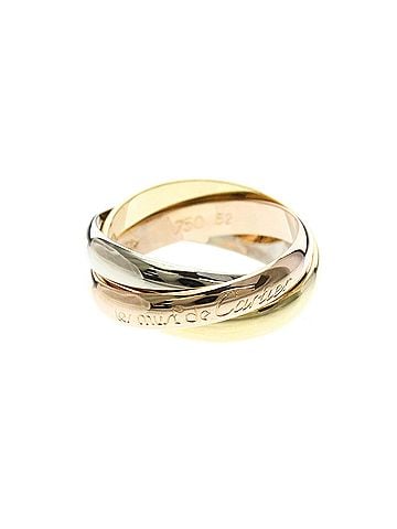 Cartier Cartier Trinity Ring Yellow Gold (18K),Pink Gold (18K),White Gold (18K) Fashion No Stone Band Ring Gold (view 1)