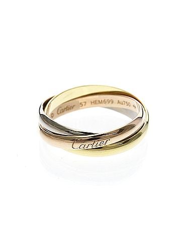 Cartier Cartier Trinity Ring Yellow Gold (18K),Pink Gold (18K),White Gold (18K) Fashion No Stone Band Ring Gold (view 1)