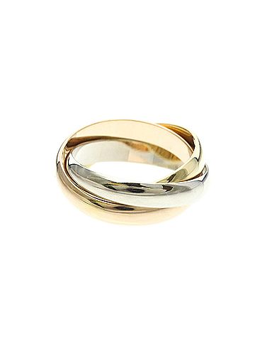 Cartier Cartier Trinity Ring Yellow Gold (18K),Pink Gold (18K),White Gold (18K) Fashion No Stone Band Ring Gold (view 2)
