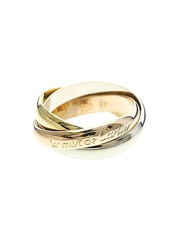 Cartier Cartier Trinity Ring Yellow Gold (18K),Pink Gold (18K),White Gold (18K) Fashion No Stone Band Ring Gold (view 1)