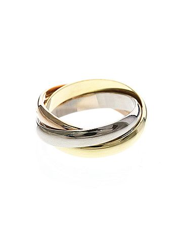 Cartier Cartier Trinity Ring Yellow Gold (18K),Pink Gold (18K),White Gold (18K) Fashion No Stone Band Ring Gold (view 2)