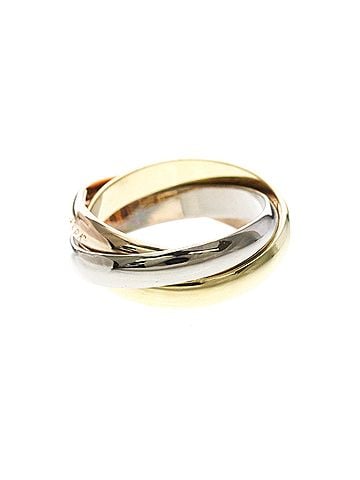 Cartier Cartier Trinity Ring Yellow Gold (18K),Pink Gold (18K),White Gold (18K) Fashion No Stone Band Ring Gold (view 2)