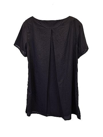 Acne Acne Studios Short-Sleeve Top in Black Polyester (view 2)