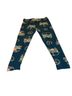 Lularoe Houndstooth Floral Teal Leggings One size - photo 1