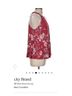 Lucky Brand Floral Red Sleeveless Blouse Size L - photo 3