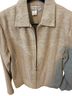 Coldwater Creek 100% Silk 100% Polyester Tan Jacket Size M - photo 1