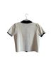 Laundry by Shelli Segal Black Ivory Short Sleeve Blouse Size S - photo 2