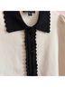 Laundry by Shelli Segal Black Ivory Short Sleeve Blouse Size S - photo 5