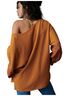 Anthropologie Orange Long Sleeve Top Size M - photo 2