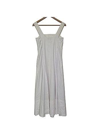 Vince. Linen Blend Square Neck Midi Casual Dress (view 2)