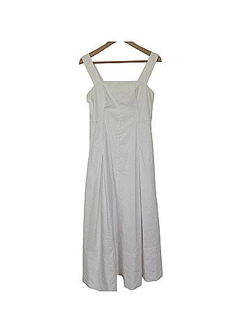 Vince. Linen Blend Square Neck Midi Casual Dress (view 1)