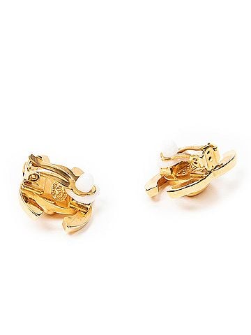Chanel CC Turnlock Motif Clip On Earrings (view 2)