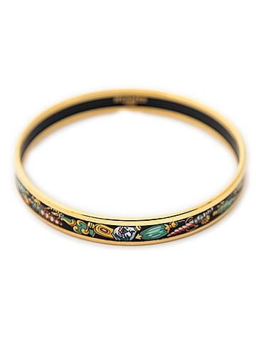 Hermes Leather Goods Enamel Bangle PM (view 2)