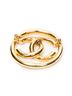 Chanel Gold Toned CC Round Brooch One size - photo 2