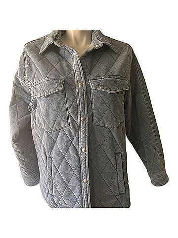 Blank NYC Quilted Bluish Gray Utility Jacket Jacket (view 1)