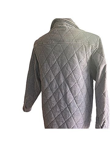 Blank NYC Quilted Bluish Gray Utility Jacket Jacket (view 2)