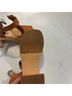 Swedish Hasbeens 100% Leather Tan Sandals Size EU 37 - photo 8
