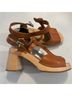 Swedish Hasbeens 100% Leather Tan Sandals Size EU 37 - photo 4