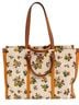 Tory Burch Damask Tan Multi Color White Tote One size - photo 2