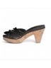 Coach 100% Leather Brown Black Wedges Size 8 - photo 3