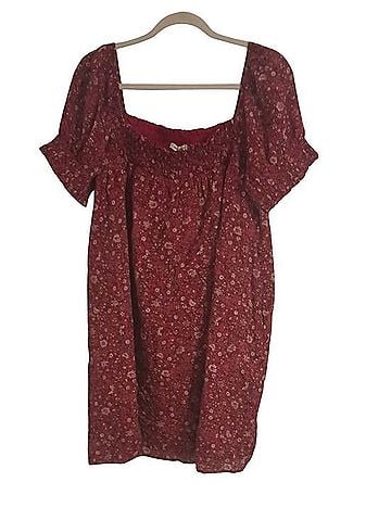 American Eagle Outfitters Puff-Sleeve Babydoll Mini Dress Casual Dress (view 1)