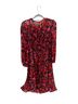 Mango Floral Red Pink Casual Dress Size L - photo 1