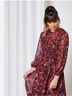 Mango Floral Red Pink Casual Dress Size L - photo 4