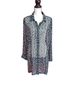 Chico's 100% Polyester Print Multi Color Long Sleeve Blouse Size 16 - photo 1