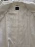 Magaschoni 91% Cotton 9% Polyamide 100% Acetate Solid Ivory Coat Size 6 - photo 4
