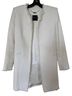 Magaschoni 91% Cotton 9% Polyamide 100% Acetate Solid Ivory Coat Size 6 - photo 1