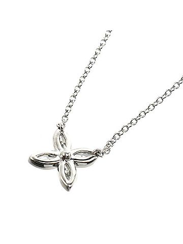Tiffany & Co. TIFFANY&amp;Co. Tiffany &amp; Co. Pt950 Platinum Victoria Small Necklace with Diamonds, 3.0g, 45cm, Women's. (view 2)