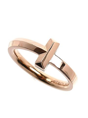 Tiffany & Co. TIFFANY&amp;Co. Tiffany 18KPG Pink Gold T One Ring (67797272) 3.6g Women's (view 1)