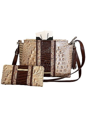 Brahmin Hillary Leather Crossbody Bag (view 1)