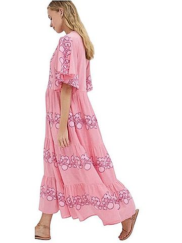 Oliphant Flirty V Neck Maxi Tiered Dress Casual Dress (view 2)