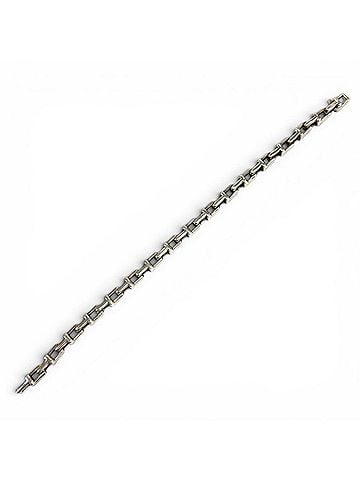 Tiffany & Co. TIFFANY&amp;Co. Tiffany AG925 T Narrow Chain Bracelet, Silver, Made in Italy, Women's Accessory (view 2)