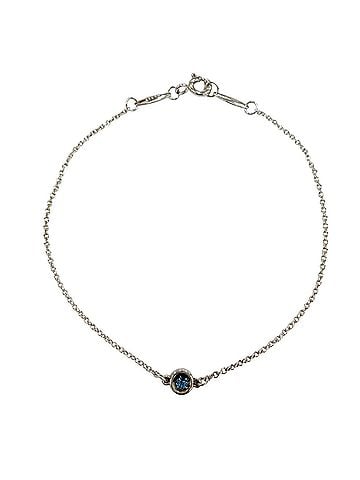 Tiffany & Co. TIFFANY&amp;Co. Tiffany &amp; Co. Elsa Peretti Color By the Yard 1P Aquamarine AG925 Bracelet Silver Blue Weight 1.0g Women's (view 1)