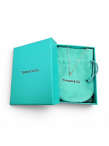 Tiffany & Co. TIFFANY&amp;Co. Tiffany &amp; Co. Elsa Peretti By the Yard 1P Diamond Necklace AG925, setting diameter 3.9mm, Silver, Weight 1.6g, Women's, Comes with box and dust bag. (view 2)