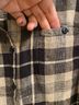 Chico's 100% Linen Plaid Black White Gray Button-Down Shirt Size 2 - photo 4