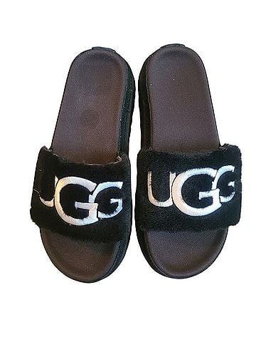 Ugg Laton Fur Slide Sandals (view 1)