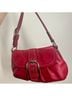 Coach 100% Leather Red Leather Hobo One size - photo 3