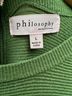Philosophy Green Pullover Sweater Size L - photo 3