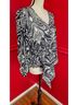 Karen Kane 100% Viscose Floral Black White Blouse Size S - photo 4