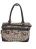 Coach Print Brown Tan Leather Tote One size - photo 2
