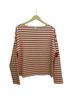 SPANX Stripes White Red Long Sleeve Top Size L - photo 1