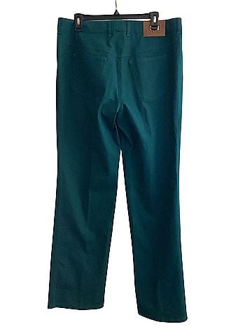 Escada Tessa Teal High Rise Straight Leg Jeans Casual Pants (view 2)