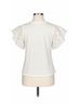 Eri + Ali White Short Sleeve Blouse Size M - photo 3