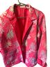 Blair 100% Cotton 100% Polyester Floral Pink Jacket Size 14 - photo 2