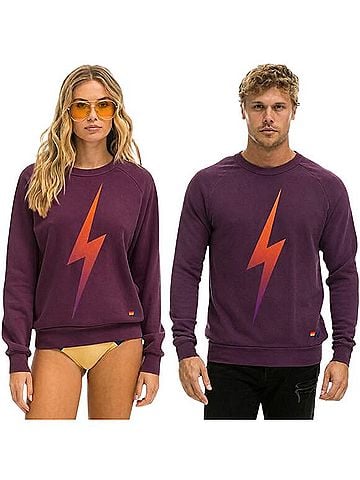 Aviator Nation Bolt Fade Relaxed Crew Sweatshirt Pullover Sweater (view 1)