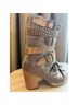 Freebird by Steven 100% Leather Camo Silver Brown Boots Size 8 - photo 4