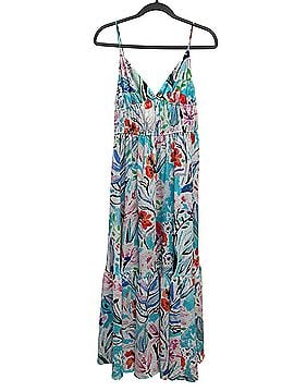 h and m maxi dress & blue/white Bliss Marketplace neck at front and low cut at back H&M Long Sleeve Women's Maxi